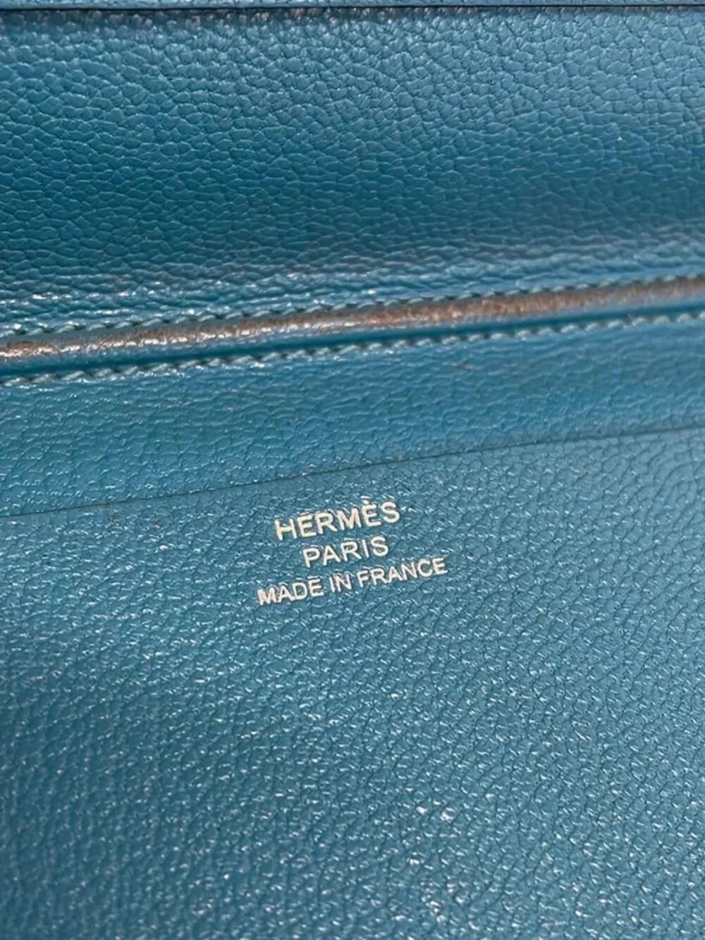 HERMES Vision Blue Paon Chevre Square O Agenda